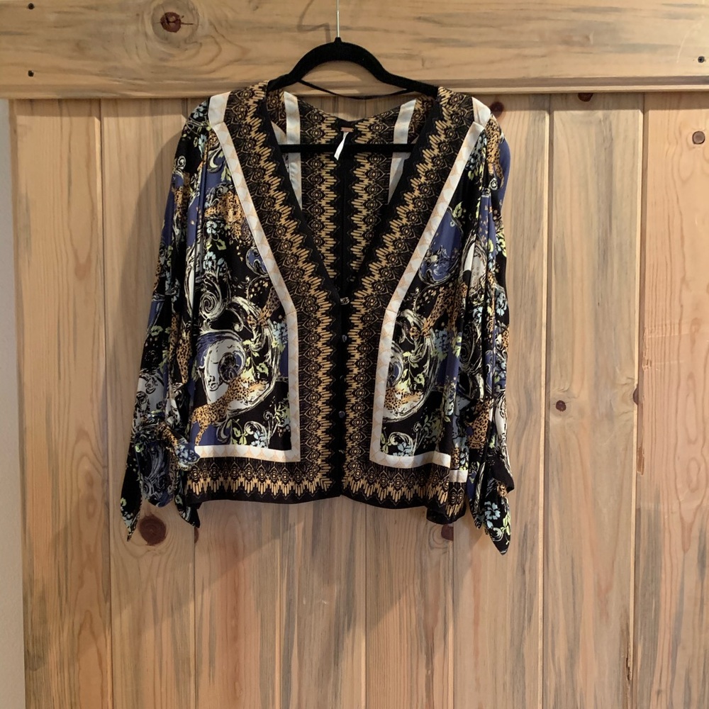 Free People Printed Top